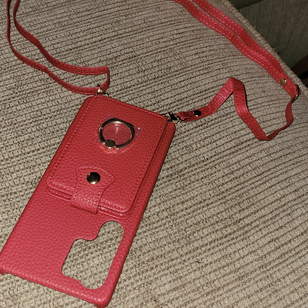 Samsung 25Ultra Red & Purple Wallet Phone Cases